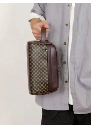 PU Leather Clutch Wallet Business Wrist Bag Anti Theft Clutch Bag Phone Bag Handbag Travel Toiletry Bag Shaving Storage Pouch Christmas Gifts Fall Scream Bag Wallet Hand Bag Men Thanksgiving Winter Pu