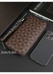 HOVI S Fashionable Minimalist Business Men s Clutch Handbag Large Capacity Multi Card Slots Portable Wrist Bag Great Gift For Men On Holidays Or Anniversary Luxury Bags