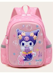 Sanrio حقيبة ظهر للأطفال بحماية الظهر والخفيفة الوزن من جزيئات صور كارتون سانريو ملودي، سينامون، كلاب