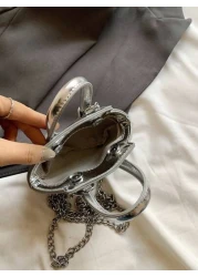 حقيبة صغيرة مميزة لامعة ذات جناح صغير ، حقيبة عين كبيرة عصرية ، حقيبة جيب بوجه مبتسم عصري متعدد الاستخدامات، ح