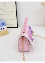 Sanrio A Kuromi Children s Bag A Multi Color Bead Handbag A Cartoon And Cute Accessory Bag A Mini And Small Handbag Bag A Daily Travel Clothing Matching Bag A Closed Shoulder Bag