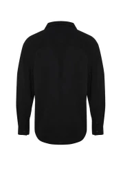  Collection Apaş Collar Oversize Linen Look Summer Shirt - TMNSS23GO00053