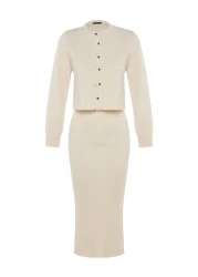  Collection فستان متوسط الطول من الحجر الأساسي - TWOSS23EL00738