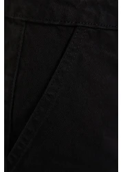  Collection Black High Waist Wide Leg Jeans with Pocket Detail TWOAW22JE0595