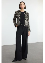  Collection Black Pleated Wide Leg/Wide Leg Woven Pants Twoaw25Pl00109 Palazzo
