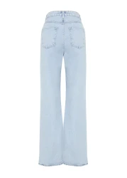  Collection Ice Blue High Waist Wide Leg Jeans TWOSS23JE00068