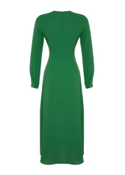  Modest Green Accessory Detailed Aerobin Woven Clothes TCTAW24EB00067