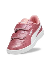 Puma Smash 3.0 Glitz Glam V Ps Girls' Sneakers Size 28-35 White-Pink