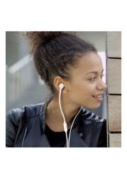 JBL Tune 110 Headphones Wired In-Ear Deep And Powerful Pure Bass Sound White