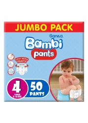 Sanita Bambi Diaper Pants Large Size 4 8-14kg 50 Pants