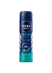 NIVEA MEN Deodorant Spray for Men Fresh Ocean Aqua Scent 150ml
