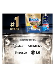 Finish Ultimate Plus All-in-1 Powerball Dishwasher Tablets Lemon 45 Tablets Pack of 2