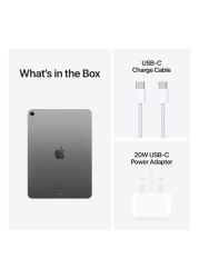 Apple iPad Air 11 Tablet, 128GB, Space Grey, 8GB RAM, 11-Inch, 12 MP Camera, Liquid Retina Display, Wi-Fi Only