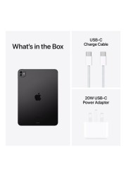 Apple iPad Pro 11 Tablet, 256GB, Space Black, 8GB RAM, 11-Inch, 12 MP Camera, Ultra Retina XDR Display, Wi-Fi Only with Standard Glass