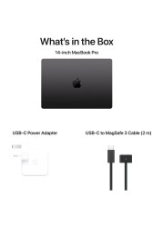 Apple MacBook Pro 14 Inch, 18GB RAM, 512GB SSD, Space Black (Apple M3 Pro Chip, 11-Core CPU And 14-Core GPU, English/Arabic Keyboard, MRX33AB/A)