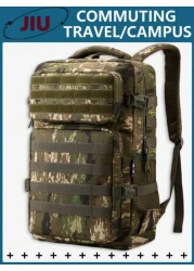 Large Capacity Backpack Outdoor Waterproof And Wear Resistant Sports Backpack Multi Pocket Convenient Storage Day Bag Fitness Bag Molle Hiking Camping Backpack With Computer Layer Flight Backpack Trav