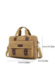 New Men s Casual Business Messenger Bag Spacious Design For Hand Carry Or Shoulder Wear