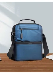 حقيبة رجالية جديدة وأنيقة بتصميم بسيط، حقيبة كروسبودي عالية الجودة ذات سعة كبيرة، حقيبة كتف للمشي في الهواء ا