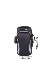 1PC Universal Waterproof Mobile Phone Arm Bag With Double Layer Zipper The Perfect Outdoor Sports Arm Bag For Men Women Adjustable Band For Running Hiking Cycling More Securely Store Your Mobile Phone