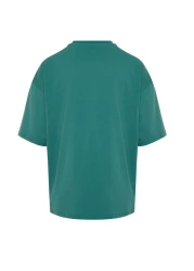 Collection Emerald Green Oversize Tok Fabric T-Shirt - 100% Cotton Tmnss22Ts0318