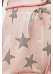  Collection Powder Star Shirt-Pants Knitted Pajamas Set Thmss21Pt0786
